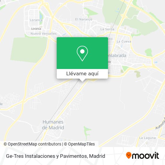 Mapa Ge-Tres Instalaciones y Pavimentos