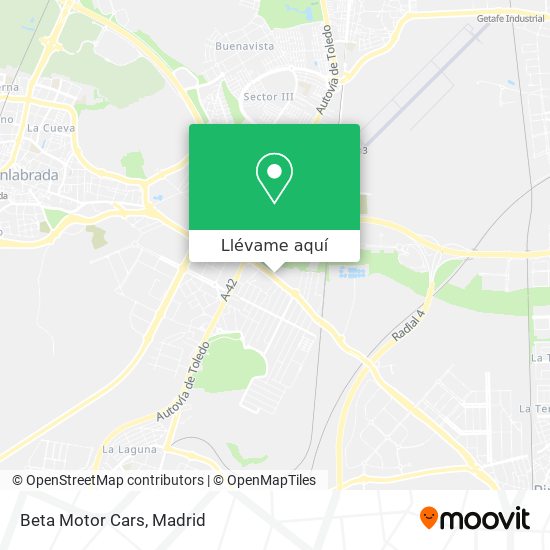 Mapa Beta Motor Cars