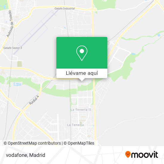 Mapa vodafone