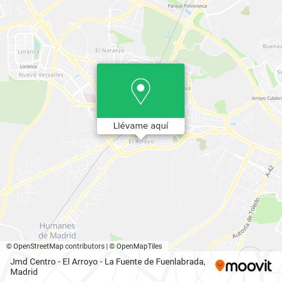 Mapa Jmd Centro - El Arroyo - La Fuente de Fuenlabrada