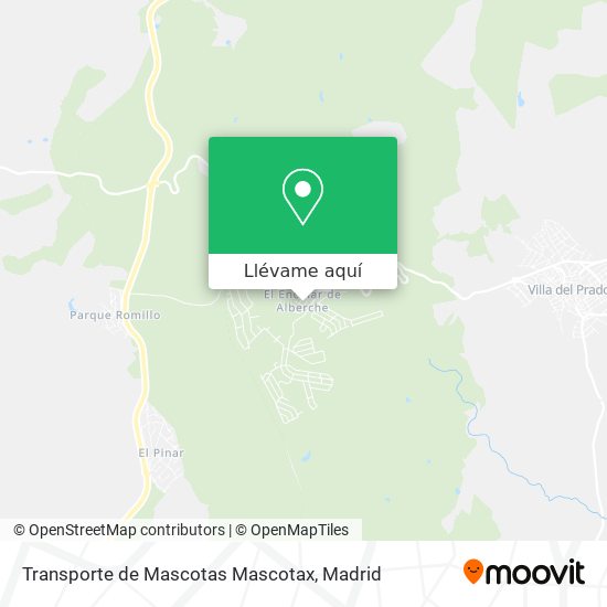 Mapa Transporte de Mascotas Mascotax