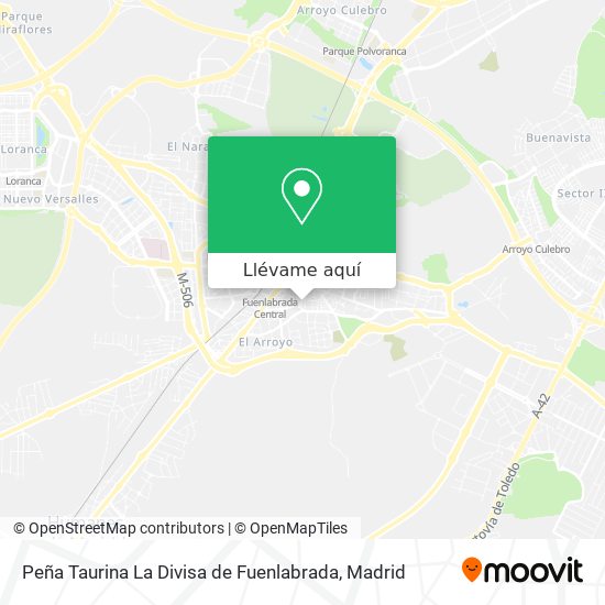 Mapa Peña Taurina La Divisa de Fuenlabrada