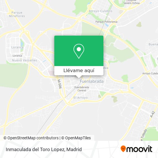 Mapa Inmaculada del Toro Lopez