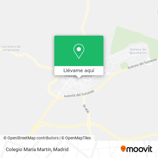 Mapa Colegio María Martín