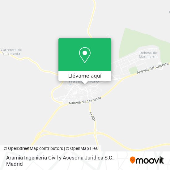 Mapa Aramia Ingenieria Civil y Asesoria Juridica S.C.