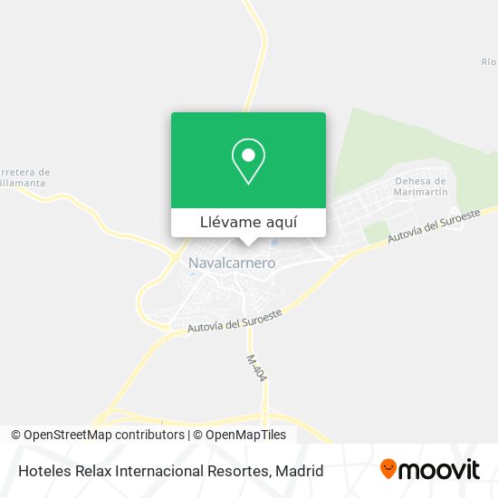 Mapa Hoteles Relax Internacional Resortes