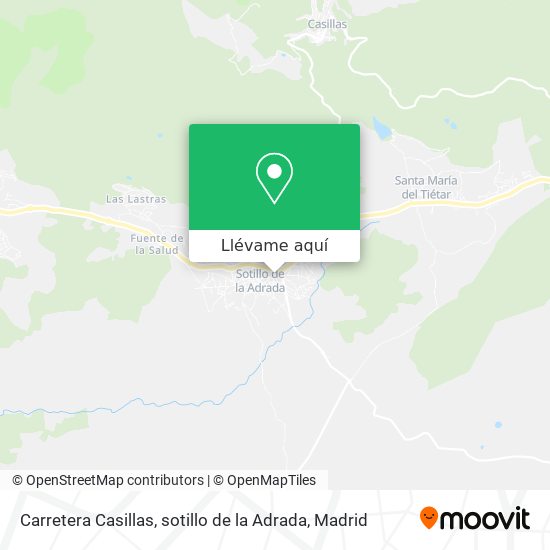 Mapa Carretera Casillas, sotillo de la Adrada