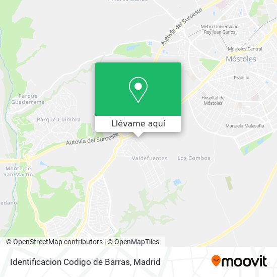 Mapa Identificacion Codigo de Barras