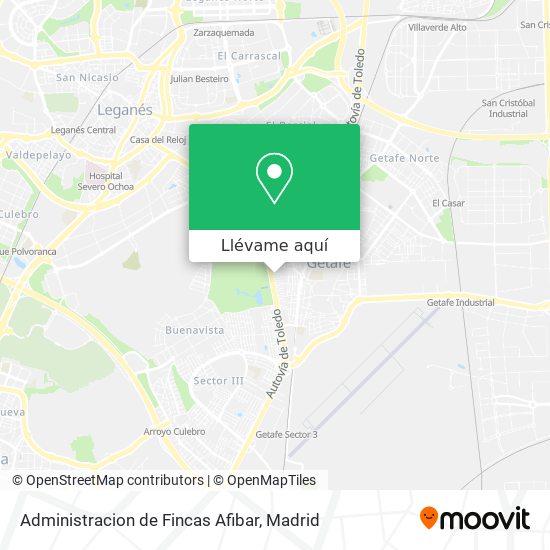 Mapa Administracion de Fincas Afibar