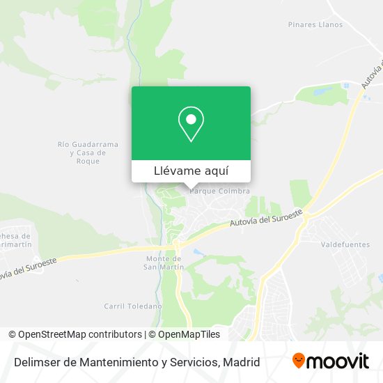 Mapa Delimser de Mantenimiento y Servicios