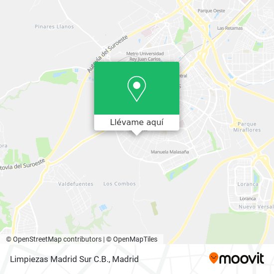 Mapa Limpiezas Madrid Sur C.B.
