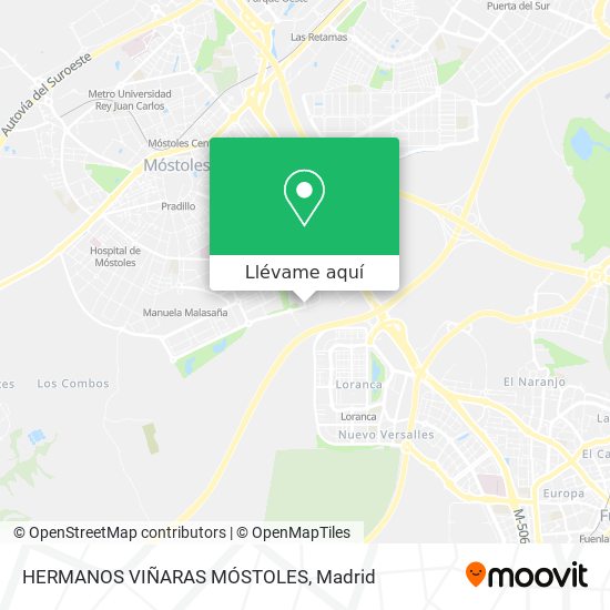 Mapa HERMANOS VIÑARAS MÓSTOLES