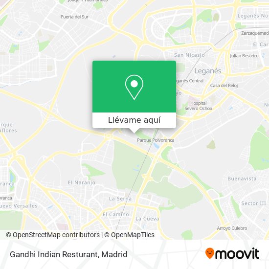 Mapa Gandhi Indian Resturant