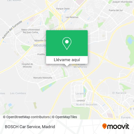 Mapa BOSCH Car Service