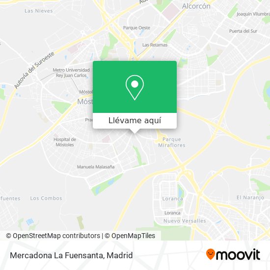 Mapa Mercadona La Fuensanta
