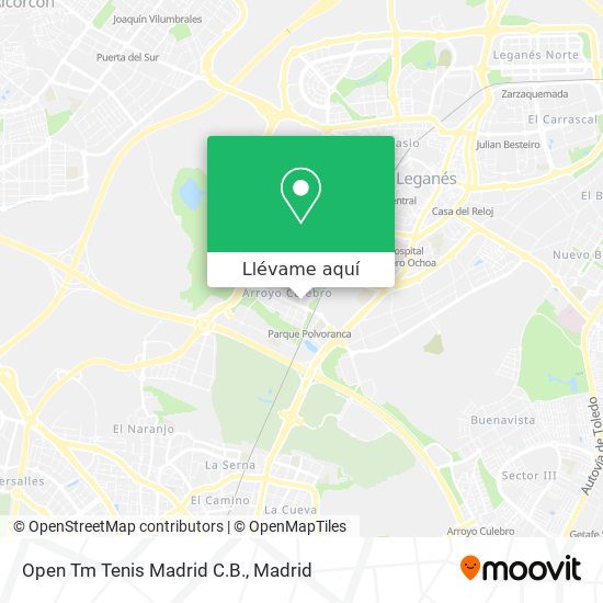 Mapa Open Tm Tenis Madrid C.B.