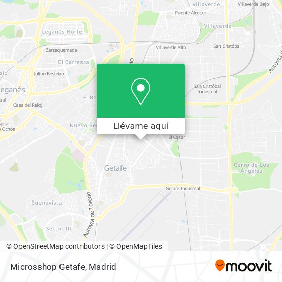 Mapa Microsshop Getafe