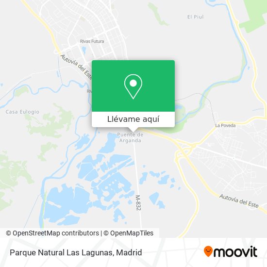 Mapa Parque Natural Las Lagunas