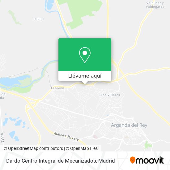 Mapa Dardo Centro Integral de Mecanizados