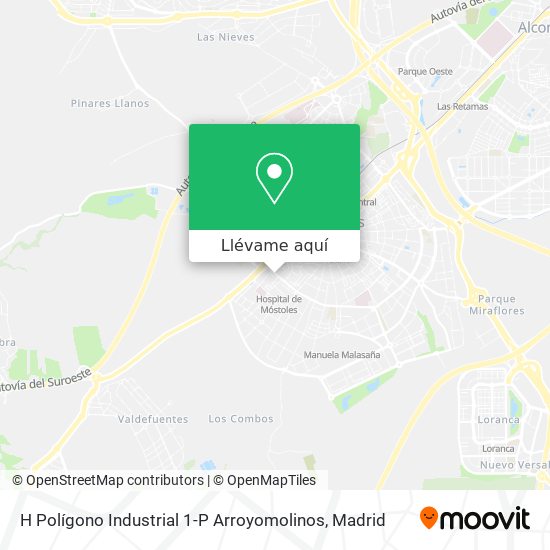 Mapa H Polígono Industrial 1-P Arroyomolinos