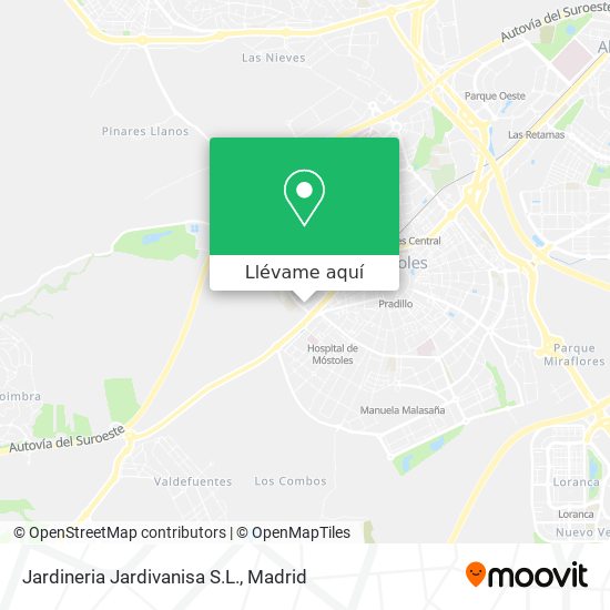 Mapa Jardineria Jardivanisa S.L.