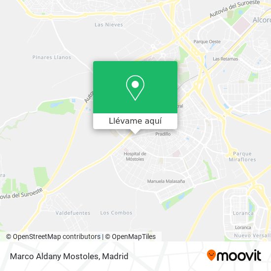 Mapa Marco Aldany Mostoles