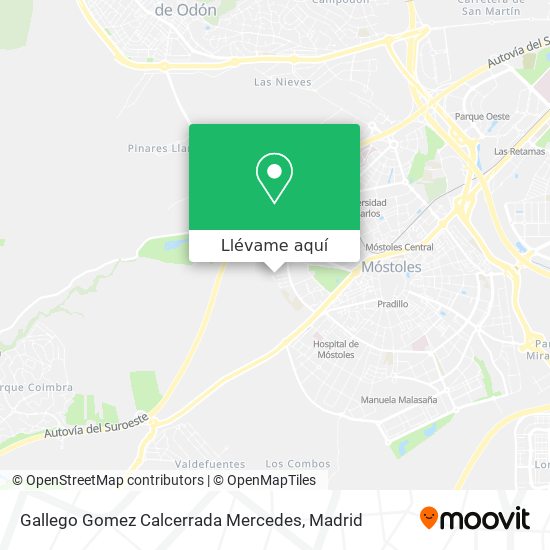 Mapa Gallego Gomez Calcerrada Mercedes