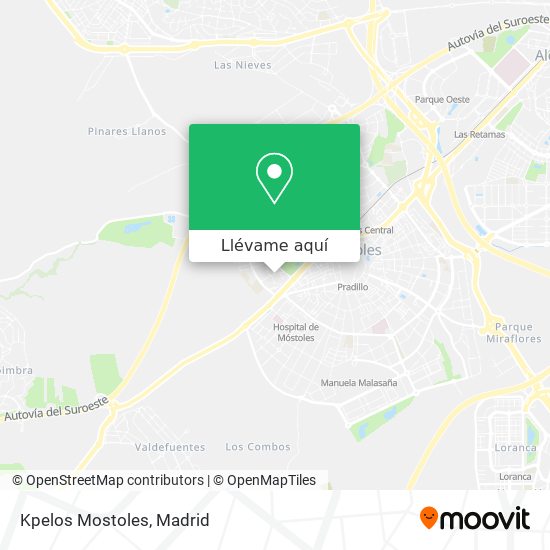 Mapa Kpelos Mostoles