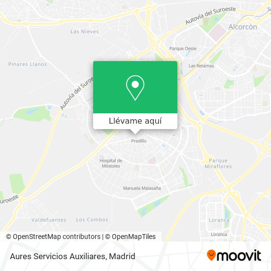 Mapa Aures Servicios Auxiliares