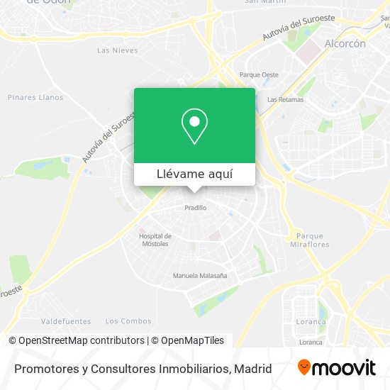 Mapa Promotores y Consultores Inmobiliarios