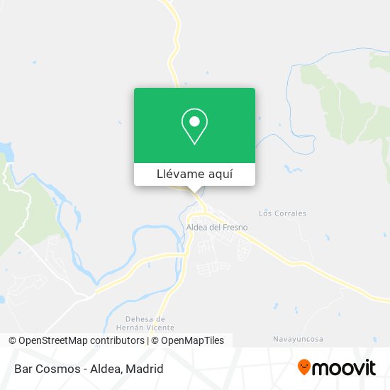 Mapa Bar Cosmos - Aldea