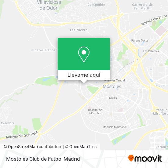 Mapa Mostoles Club de Futbo