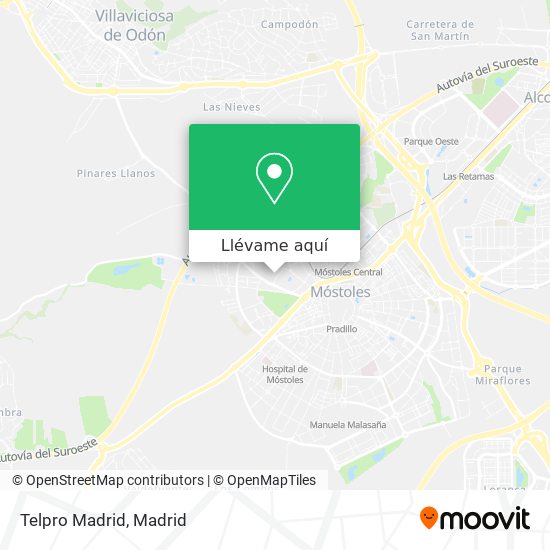 Mapa Telpro Madrid