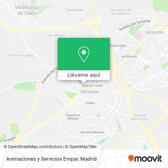 Mapa Animaciones y Servicios Empar