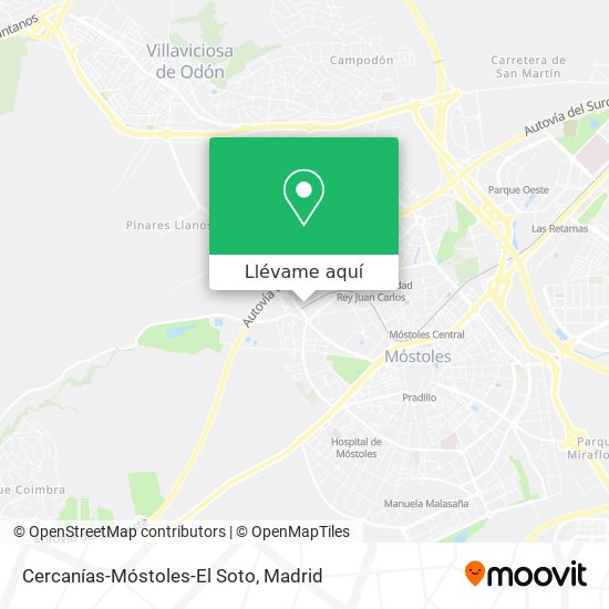 Mapa Cercanías-Móstoles-El Soto