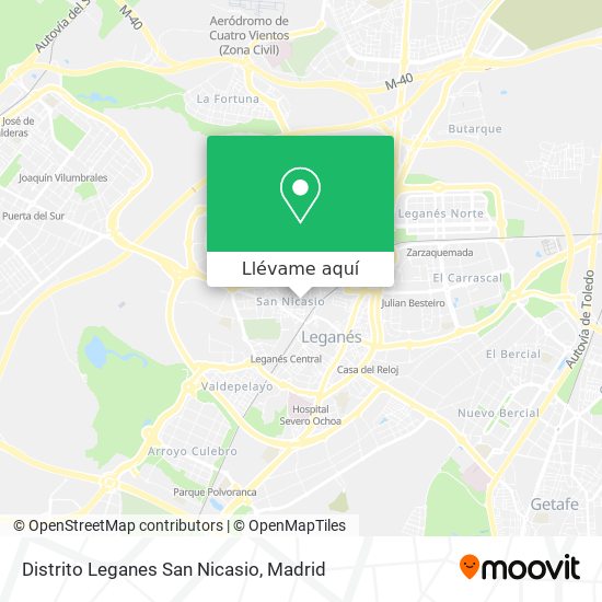 Mapa Distrito Leganes San Nicasio