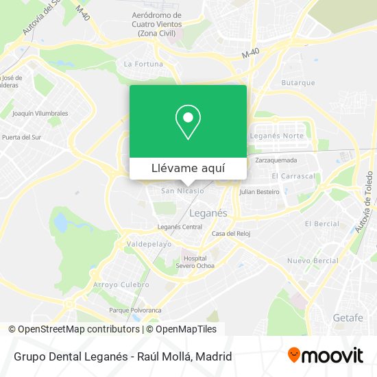 Mapa Grupo Dental Leganés - Raúl Mollá