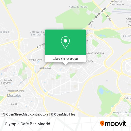 Mapa Olympic Cafe Bar