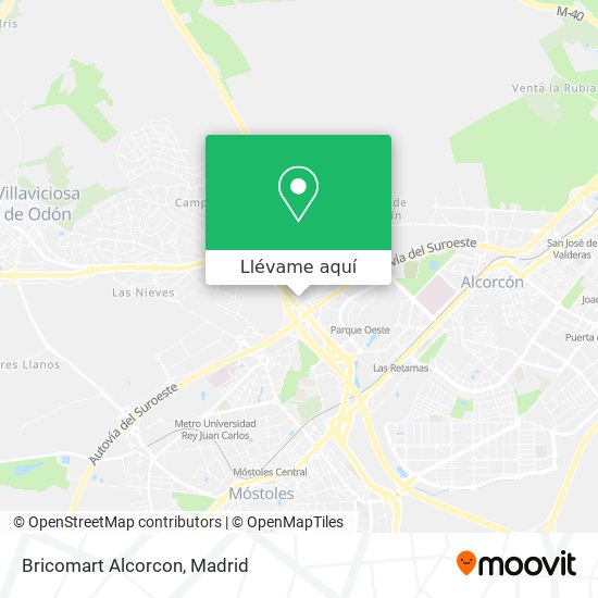 Mapa Bricomart Alcorcon