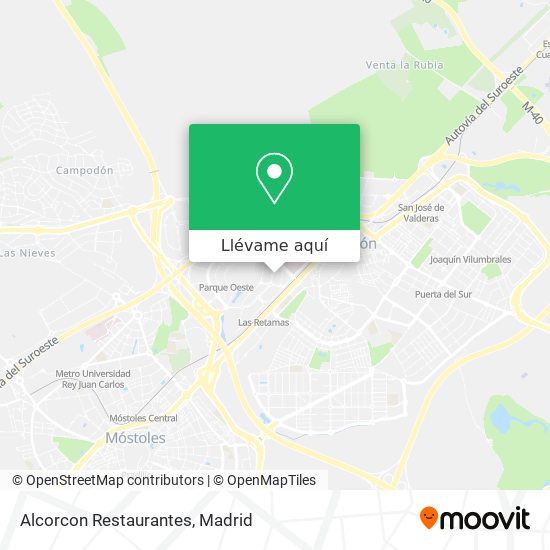 Mapa Alcorcon Restaurantes