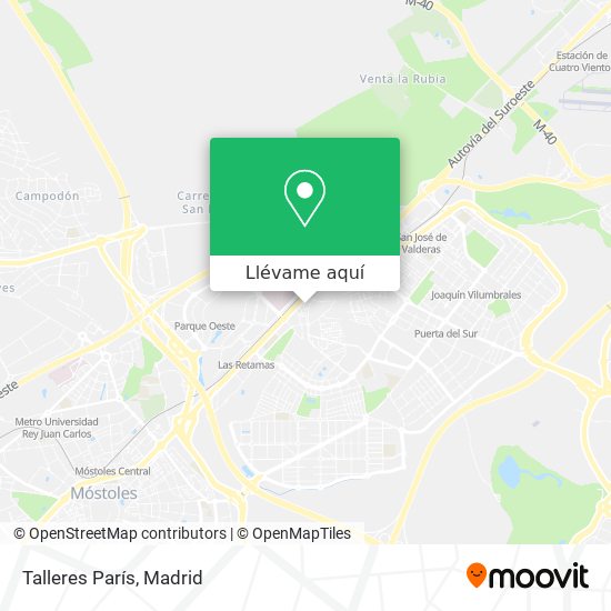 Mapa Talleres París