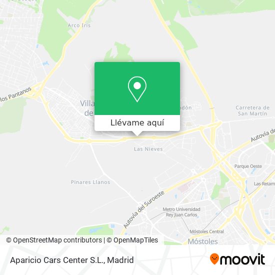 Mapa Aparicio Cars Center S.L.