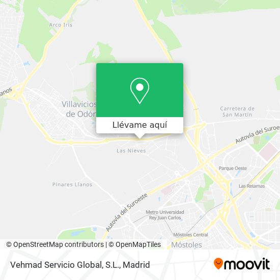 Mapa Vehmad Servicio Global, S.L.