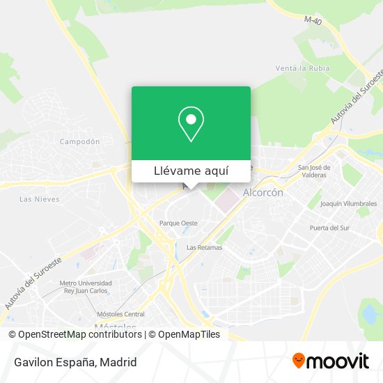 Mapa Gavilon España