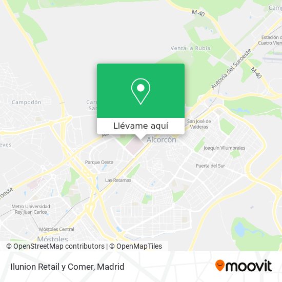 Mapa Ilunion Retail y Comer