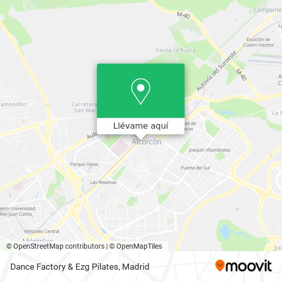 Mapa Dance Factory & Ezg Pilates