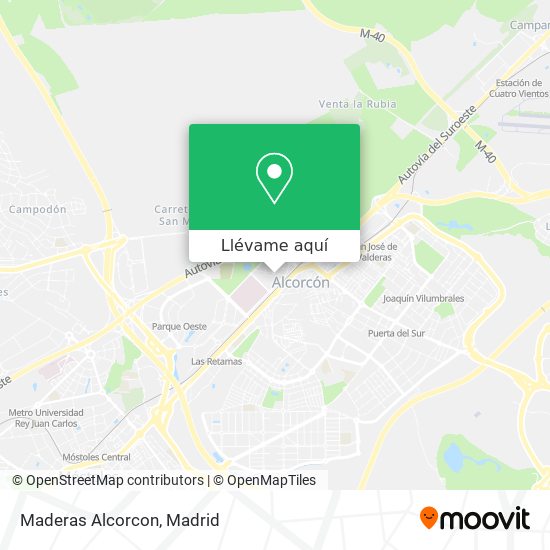 Mapa Maderas Alcorcon