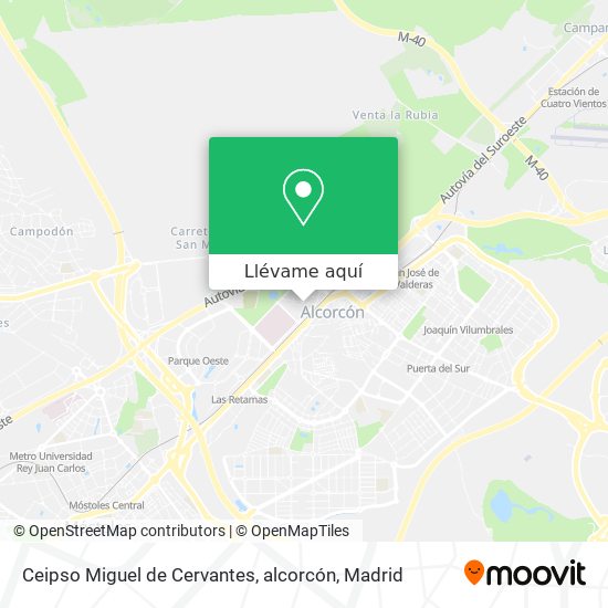 Mapa Ceipso Miguel de Cervantes, alcorcón