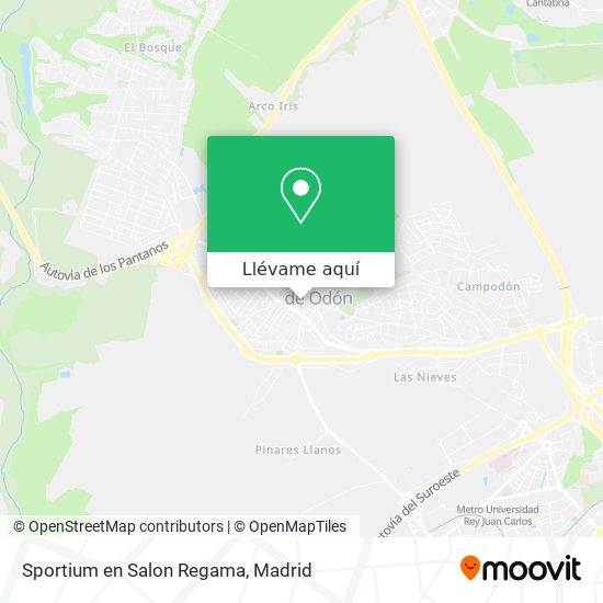 Mapa Sportium en Salon Regama