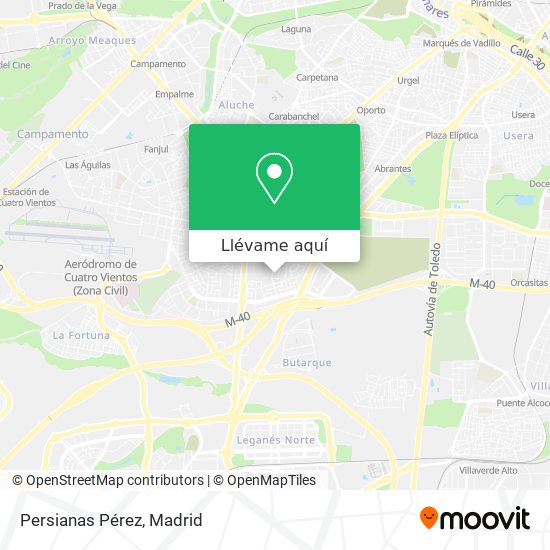 Mapa Persianas Pérez